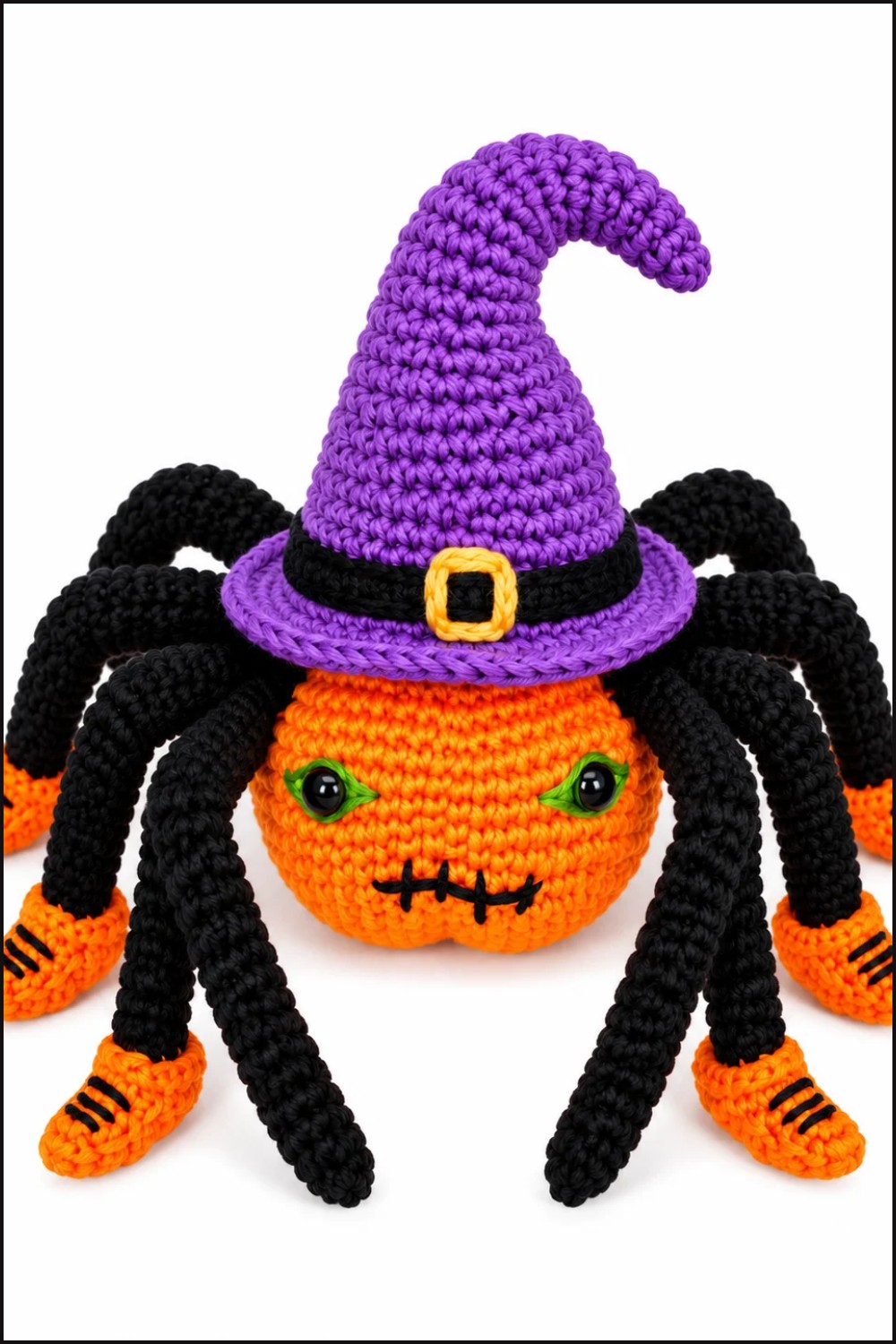Crochet Pumpkin Spider Pattern 6