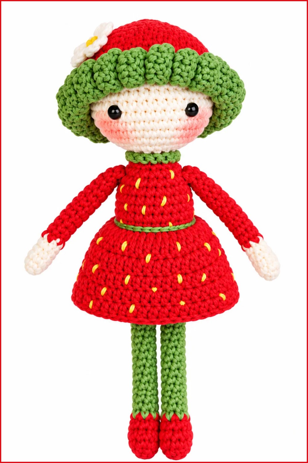 Crochet Strawberry Doll Pattern 6