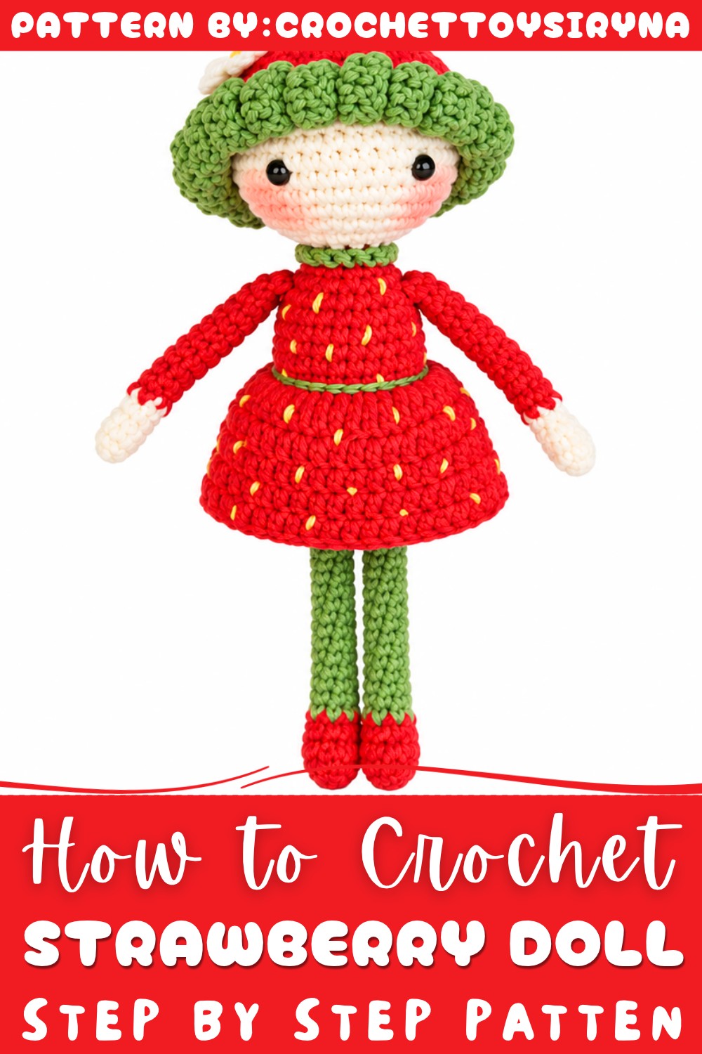 Crochet Strawberry Doll Pattern