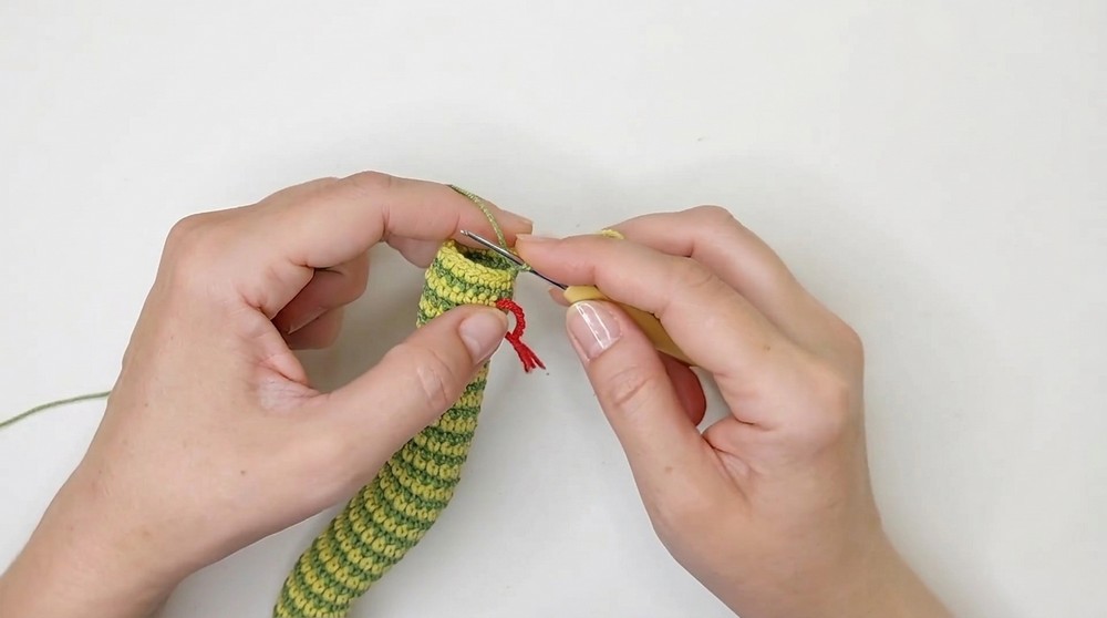 Crochet Striped Snake Pattern 3