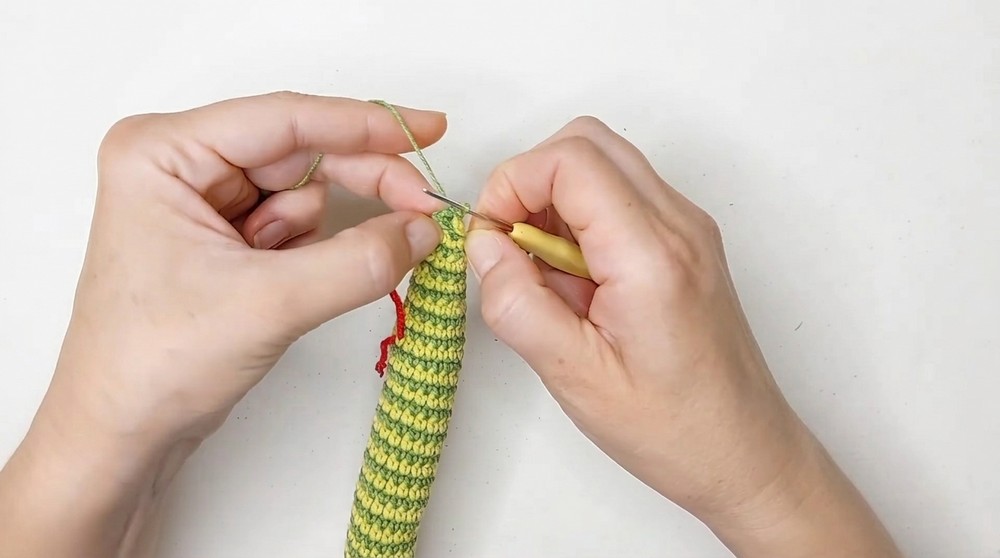 Crochet Striped Snake Pattern 4
