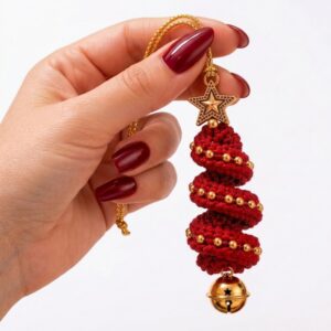 Easy 3D Christmas Spiral Crochet for Beginners (3)