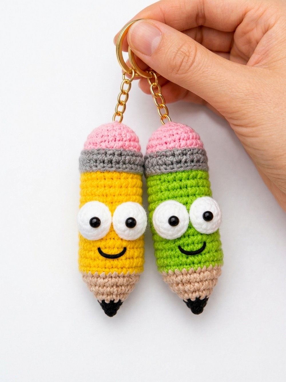 How to Crochet a Pencil Keychain (8)