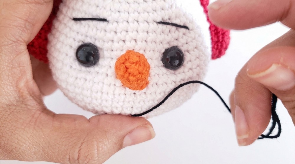 Crochet Christmas Snowman Pattern 3