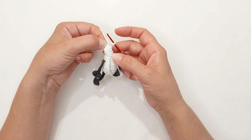 Crochet Goat Keychain Pattern 3