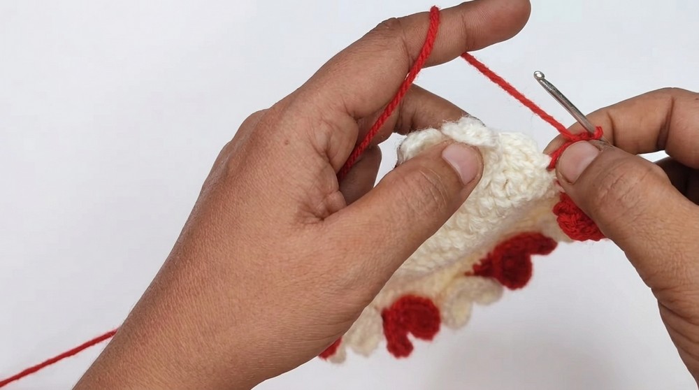 Crochet Heart Coaster Pattern 3