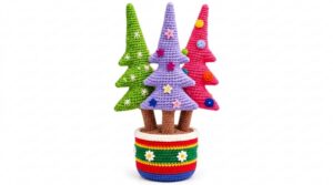 Crochet Christmas Trees Pattern 5